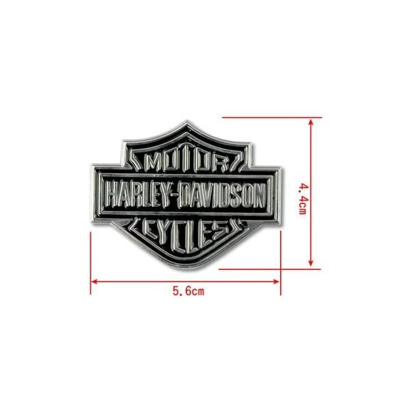 ハーレーダビッドソン 3Dエンブレム ステッカー HARLEY-DAVIDSON シール アメリカン 雑貨 　シルバー・レッド・ゴールド　　101ZA　 102ZA｜au PAY マーケット